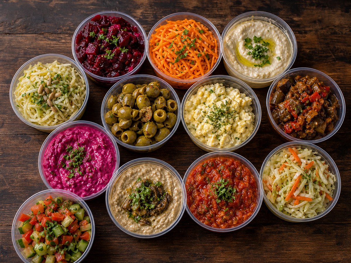 מארז 12 סלטים